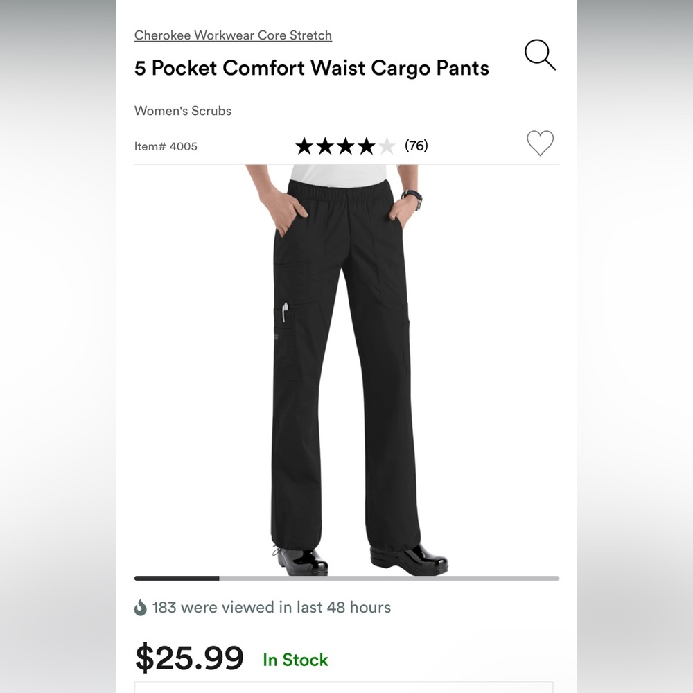 Cherokee Workwear Scrub Pants